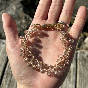 Gold Chinese crystal bracelet